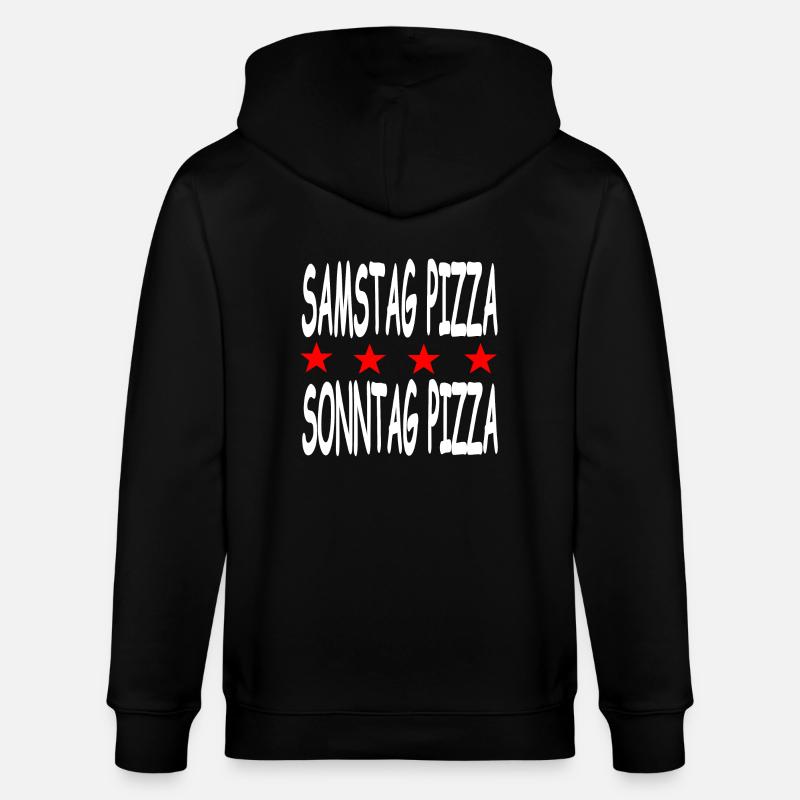 Pizza - Stanley/Stella Unisex Bio-Kapuzenjacke CULTIVATOR - Schwarz