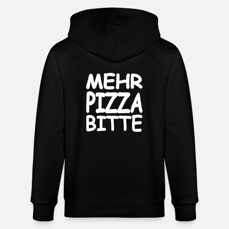 Pizza - Veste à capuche bio CULTIVATOR Stanley/Stella Unisexe - noir