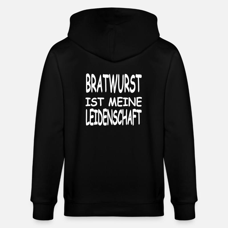 Bratwurst - Stanley/Stella Unisex Bio-Kapuzenjacke CULTIVATOR  - Schwarz