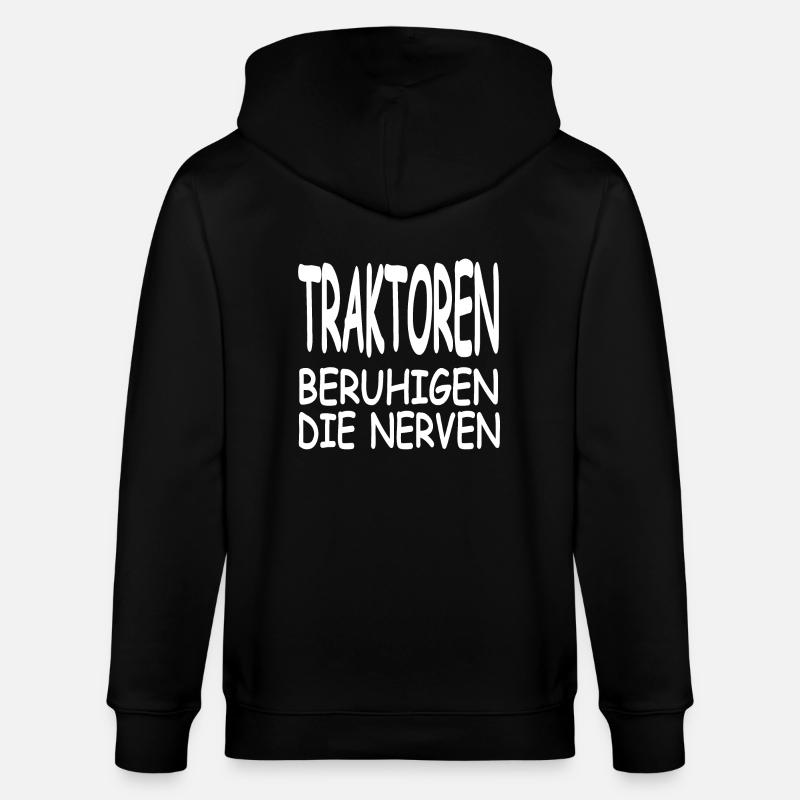 Traktor - Stanley/Stella Unisex Bio-Kapuzenjacke CULTIVATOR  - Schwarz