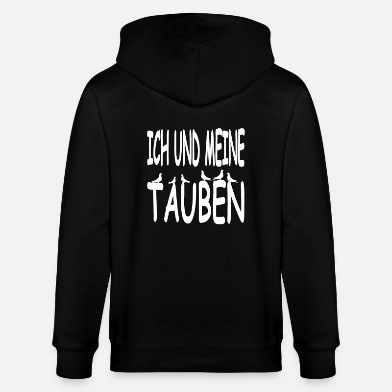 Tauben - Stanley/Stella Unisex Bio-Kapuzenjacke CULTIVATOR  - Schwarz