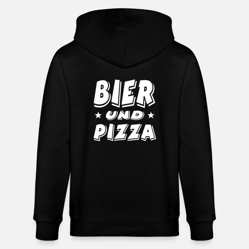 Bier - Stanley/Stella Unisex Bio-Kapuzenjacke CULTIVATOR  - Schwarz