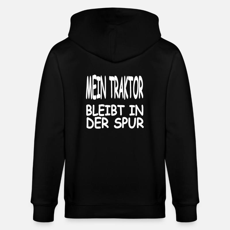 Traktor - Stanley/Stella Unisex Bio-Kapuzenjacke CULTIVATOR  - Schwarz