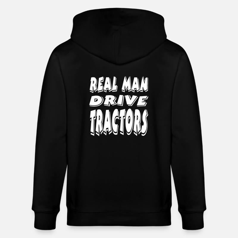 Tractor - Stanley/Stella CULTIVATOR  Unisex Organic Hooded Jacket - black