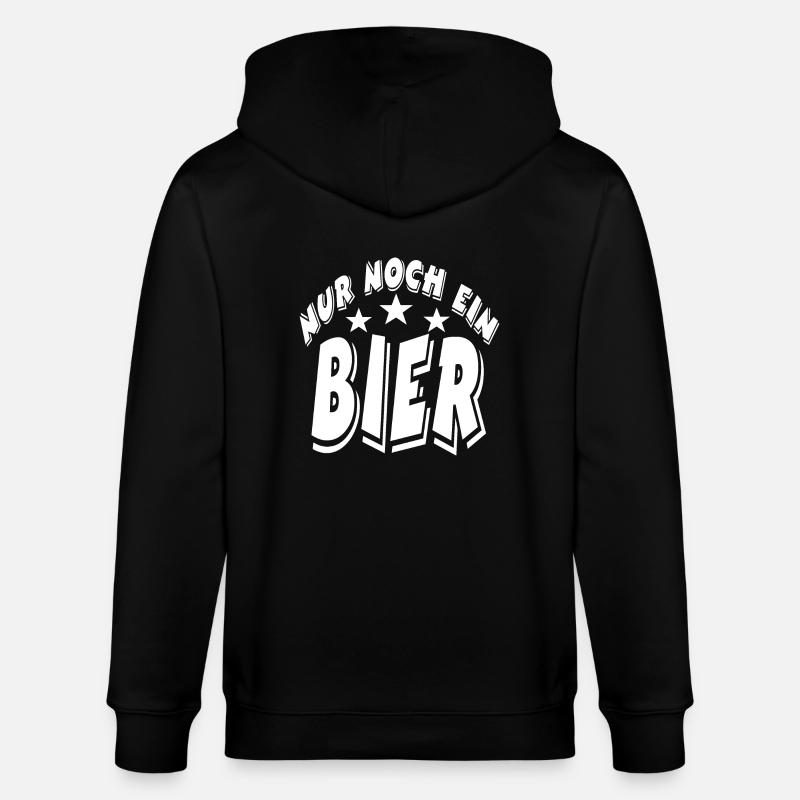 Bier - Stanley/Stella Unisex Bio-Kapuzenjacke CULTIVATOR  - Schwarz