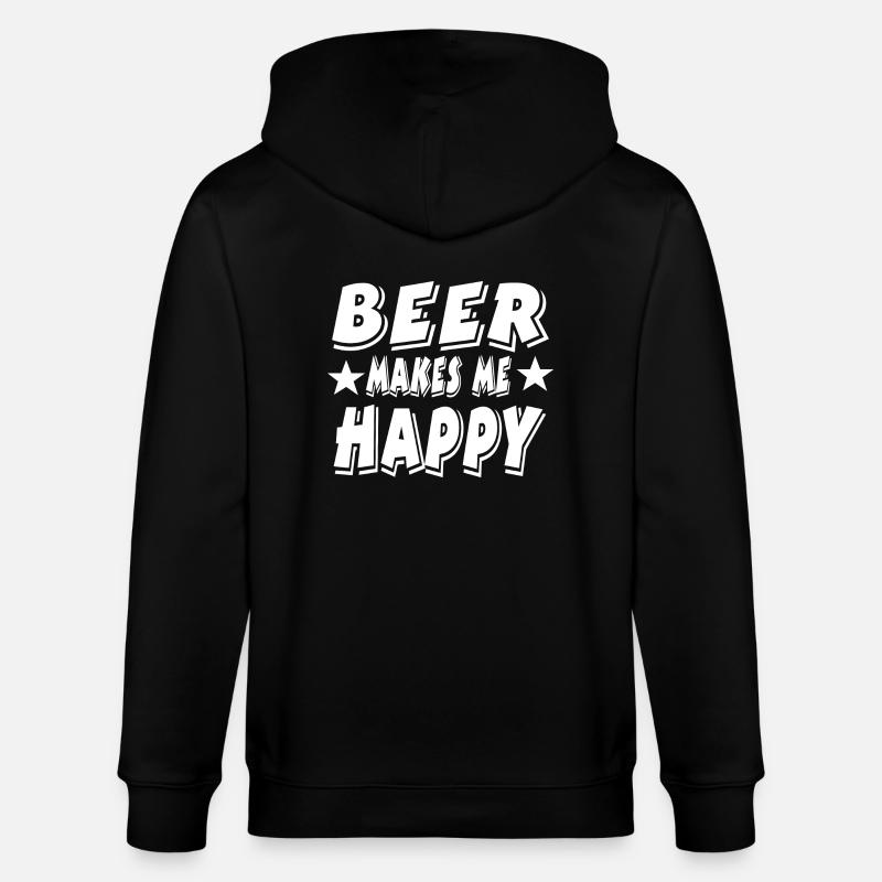 Bière - Veste à capuche bio CULTIVATOR Stanley/Stella Unisexe - noir
