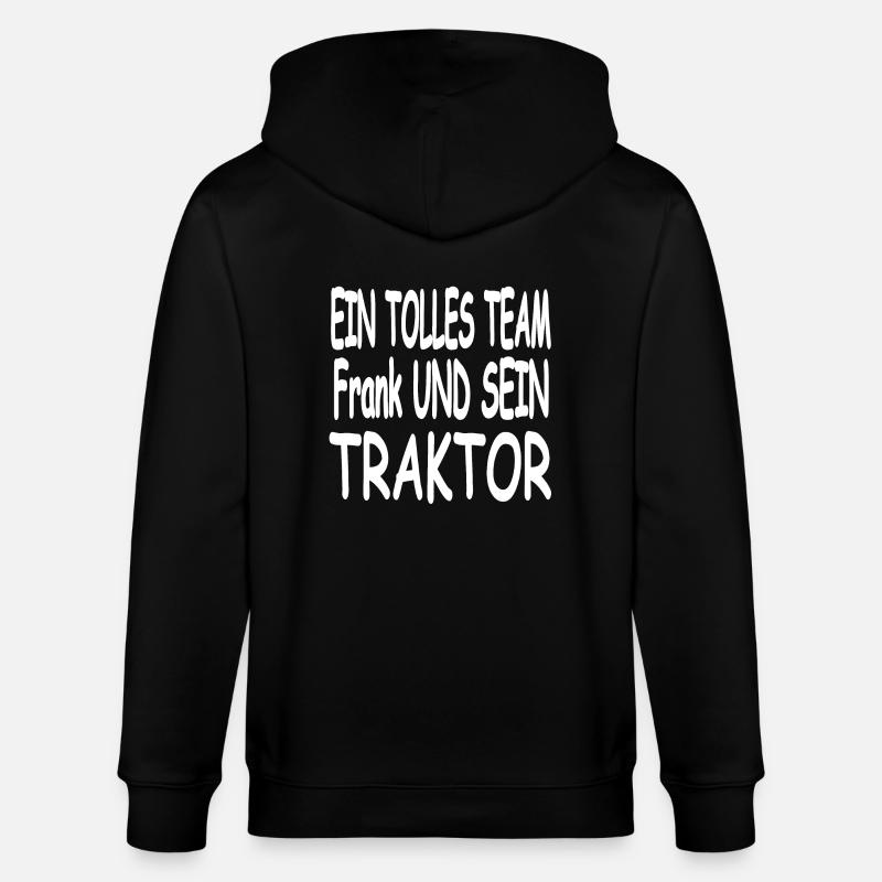 Traktor - Stanley/Stella Unisex Bio-Kapuzenjacke CULTIVATOR  - Schwarz