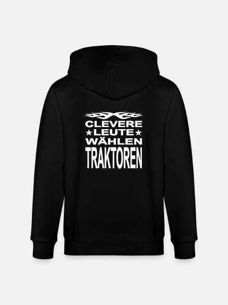 Traktor - Stanley/Stella Unisex Bio-Kapuzenjacke CULTIVATOR  - Schwarz