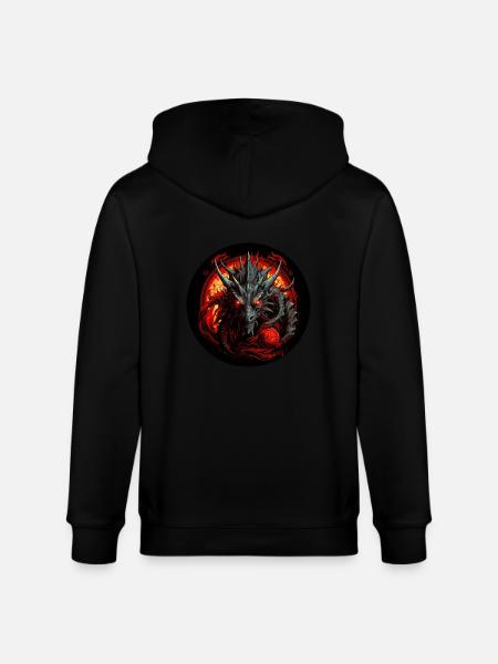 Le dragon t’a vu - Veste à capuche bio CULTIVATOR Stanley/Stella Unisexe - noir