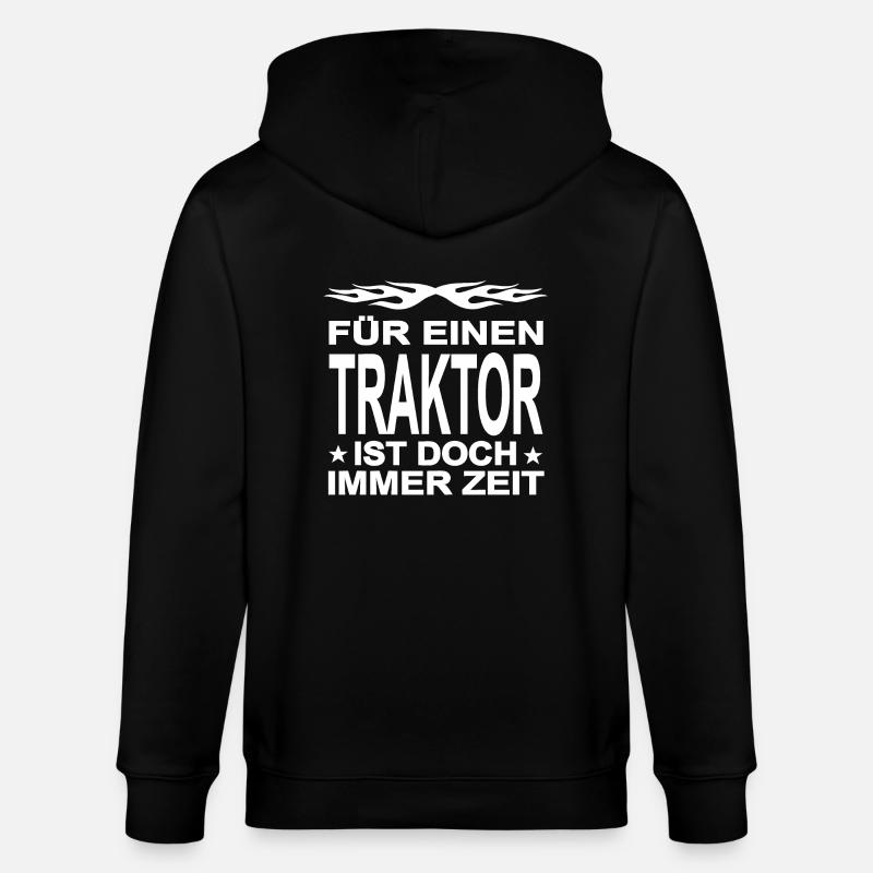 Traktor - Stanley/Stella Unisex Bio-Kapuzenjacke CULTIVATOR  - Schwarz