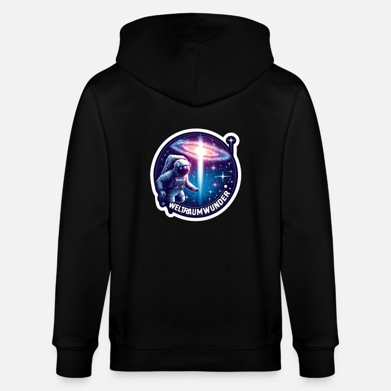 Merveille de l’espace astronaute - Veste à capuche bio CULTIVATOR Stanley/Stella Unisexe - noir