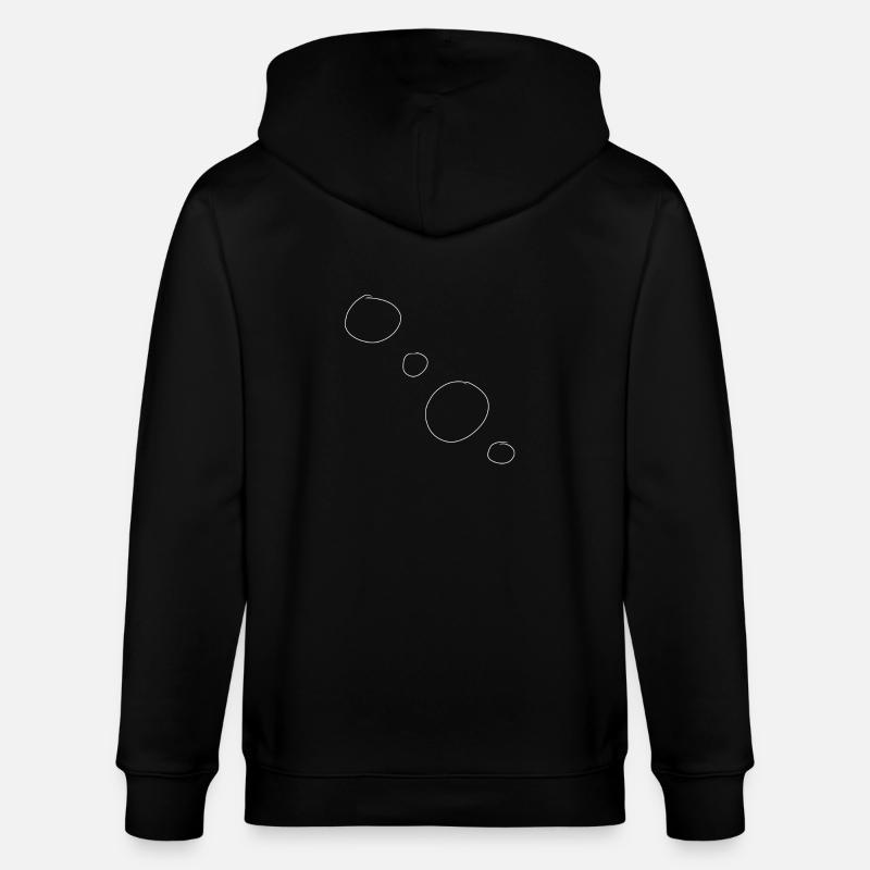 Kreise Kreis Form Symbol - Stanley/Stella Unisex Bio-Kapuzenjacke CULTIVATOR - Schwarz