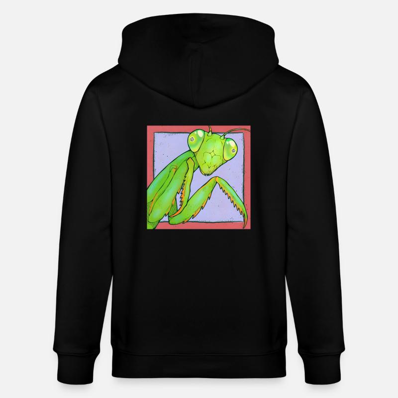 Die Gottesanbeterin - Stanley/Stella Unisex Bio-Kapuzenjacke CULTIVATOR  - Schwarz