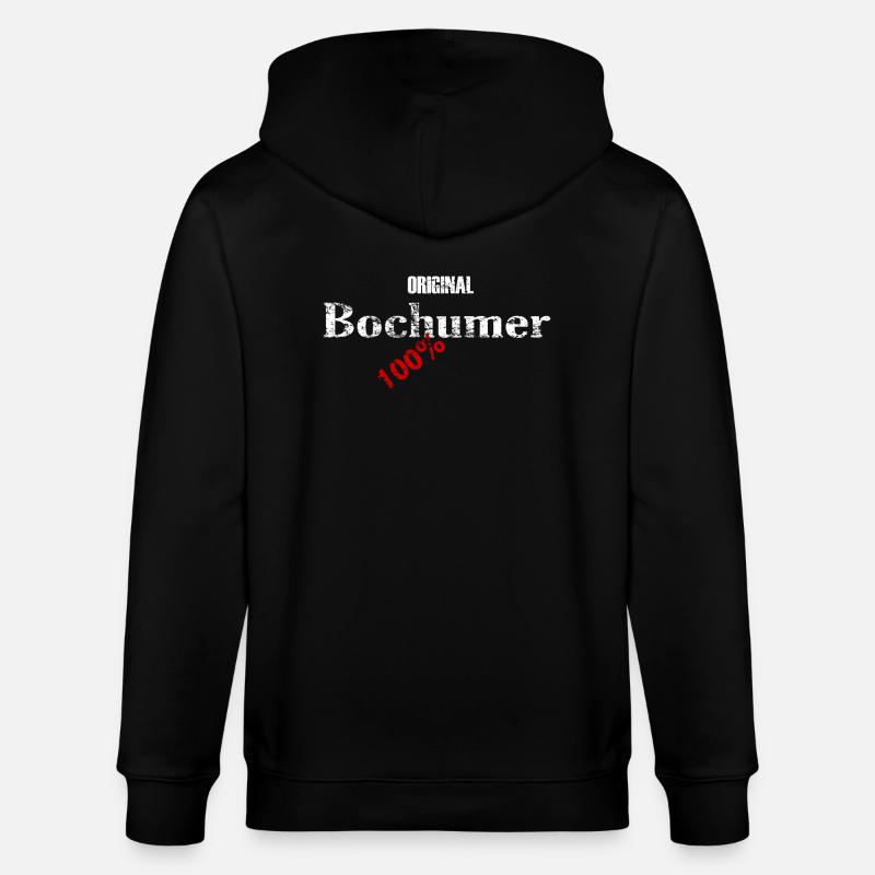Original Bochumer 100% - Stanley/Stella Unisex Bio-Kapuzenjacke CULTIVATOR - Schwarz
