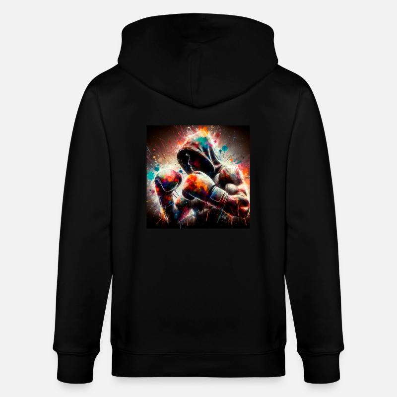 Boxer - Stanley/Stella Unisex Bio-Kapuzenjacke CULTIVATOR  - Schwarz