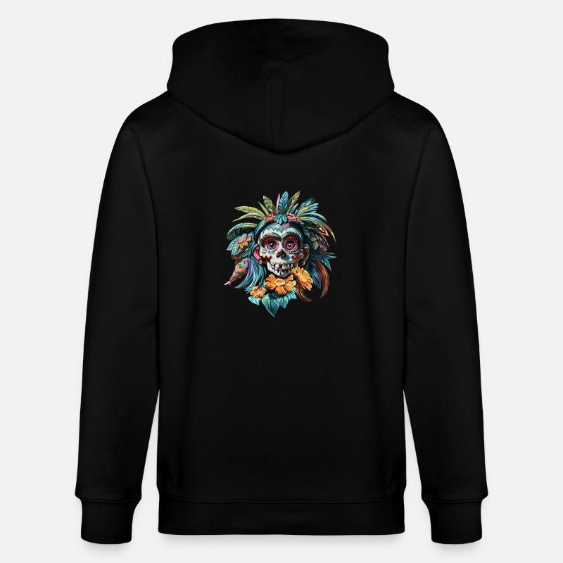 Skull native - Veste à capuche bio CULTIVATOR Stanley/Stella Unisexe - noir