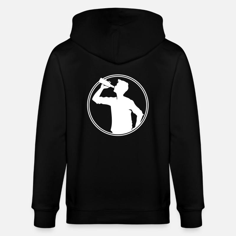 Bière buveuse Silhouette - Veste à capuche bio CULTIVATOR Stanley/Stella Unisexe - noir