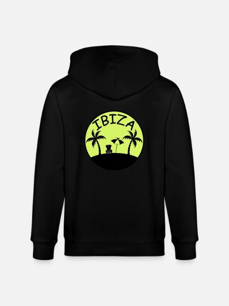 insel palmen ibiza - Stanley/Stella Unisex Bio-Kapuzenjacke CULTIVATOR - Schwarz