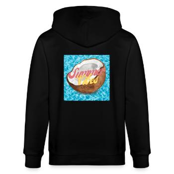 Ambiance estivale - Veste à capuche bio CULTIVATOR Stanley/Stella Unisexe - noir - Dos - Anna (173cm)