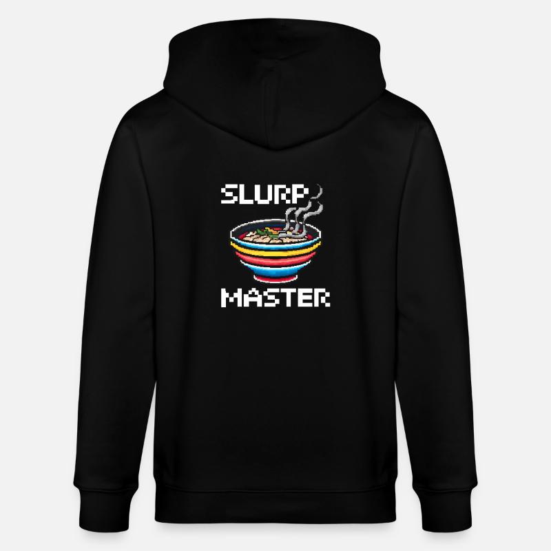 Pixel Art Ramen - Veste à capuche bio CULTIVATOR Stanley/Stella Unisexe - noir