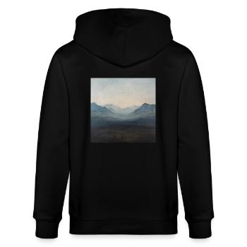 Poster Canvas Mountain 19 - Stanley/Stella CULTIVATOR  Unisex Organic Hooded Jacket - black - Back - Anna (173cm)