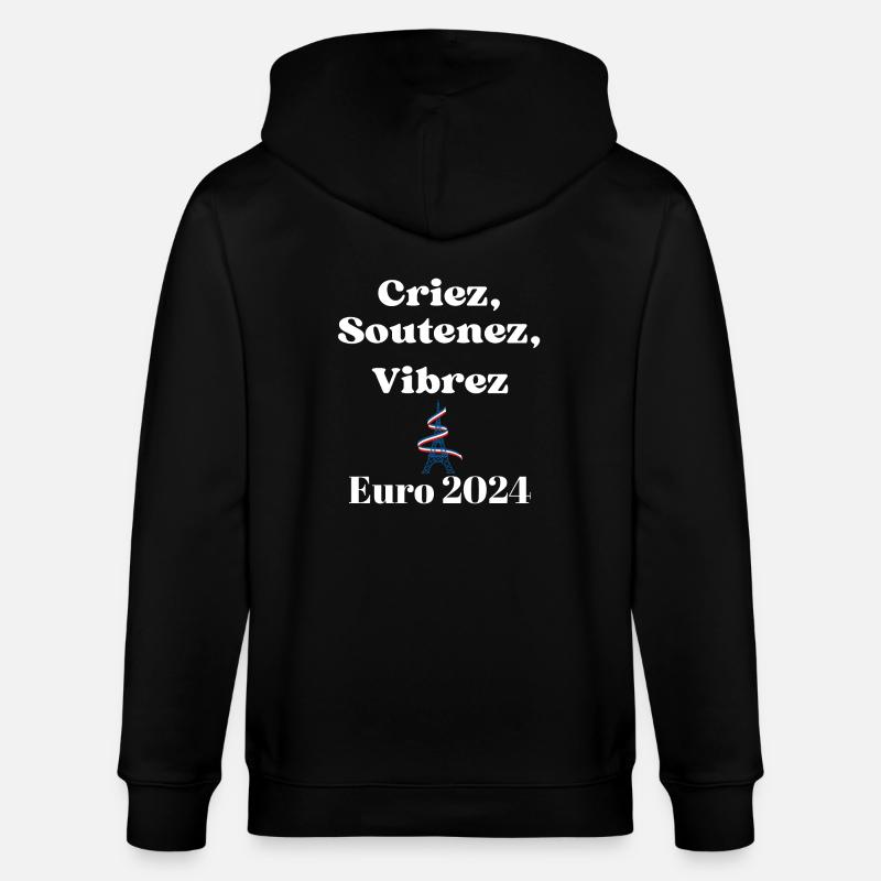Criez soutenez vibrez - Veste à capuche bio CULTIVATOR Stanley/Stella Unisexe - noir