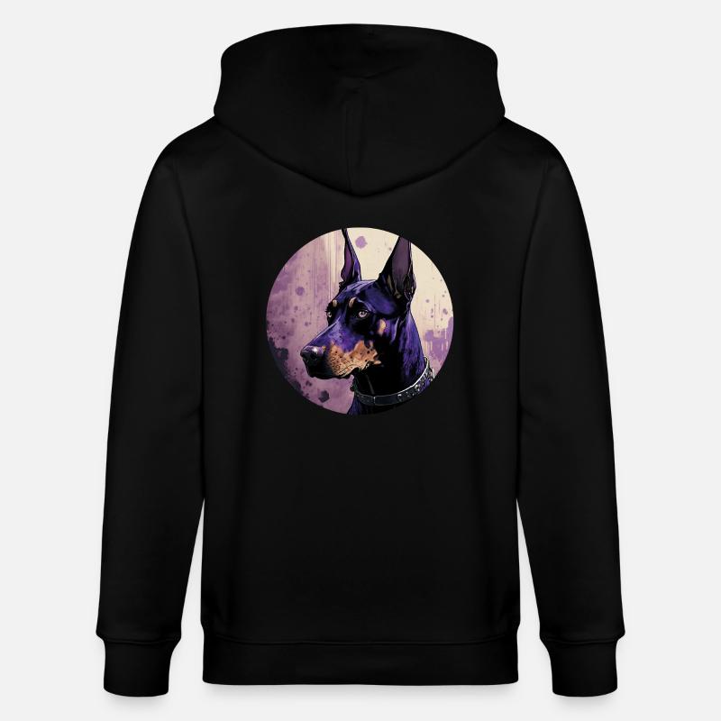 Cool Doberman - Veste à capuche bio CULTIVATOR Stanley/Stella Unisexe - noir