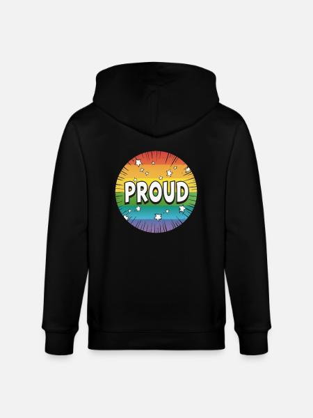 Fierté LGBTQ - Veste à capuche bio CULTIVATOR Stanley/Stella Unisexe - noir