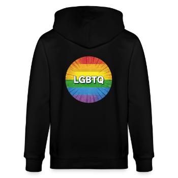 LGBTQ - Veste à capuche bio CULTIVATOR Stanley/Stella Unisexe - noir - Dos - Anna (173cm)