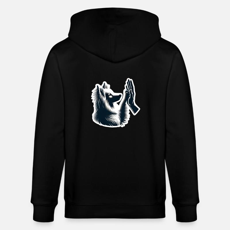 Amoureux des chiens - Veste à capuche bio CULTIVATOR Stanley/Stella Unisexe - noir