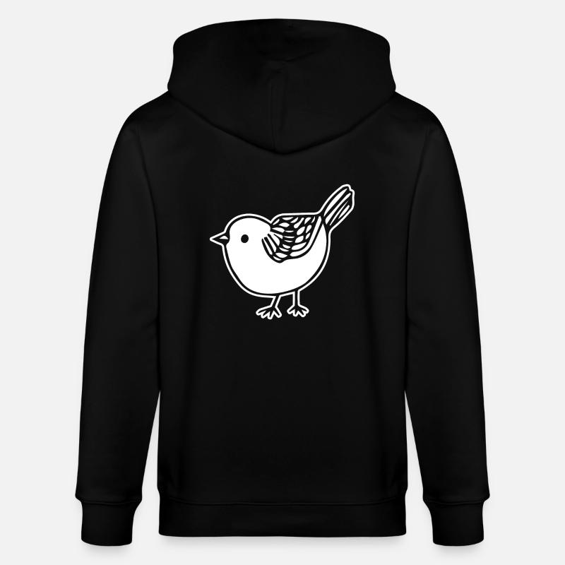 Vogel - Stanley/Stella Unisex Bio-Kapuzenjacke CULTIVATOR  - Schwarz