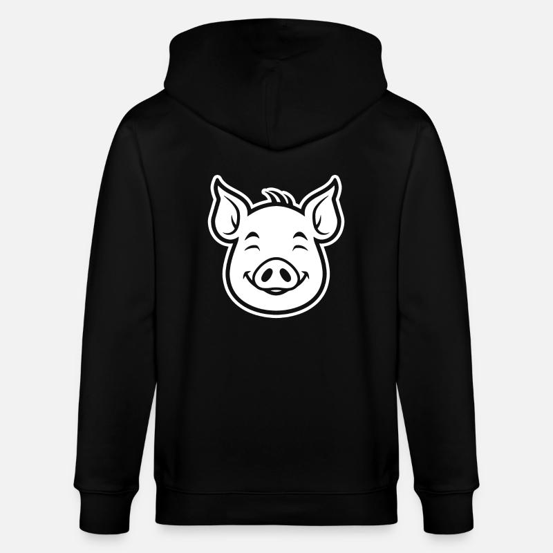 Cochon Cochon - Veste à capuche bio CULTIVATOR Stanley/Stella Unisexe - noir