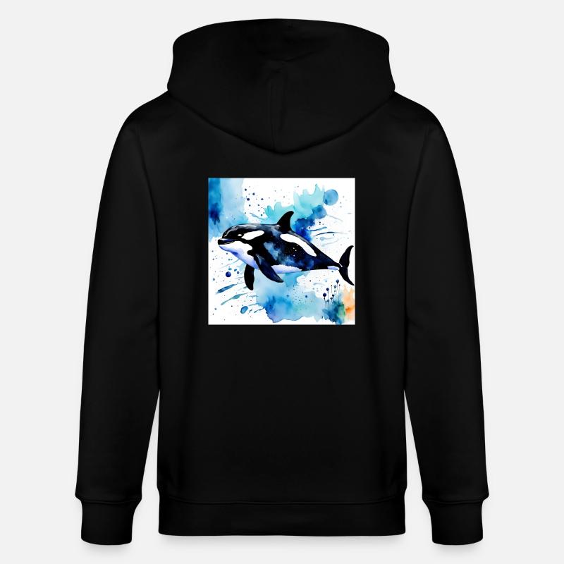 Style orque - Veste à capuche bio CULTIVATOR Stanley/Stella Unisexe - noir