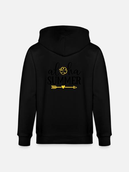 aloha summer - Stanley/Stella CULTIVATOR Unisex Organic Hooded Jacket - black