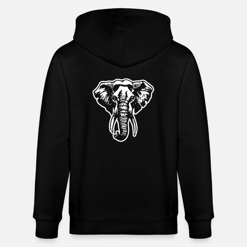 Éléphant Eléphant - Veste à capuche bio CULTIVATOR Stanley/Stella Unisexe - noir
