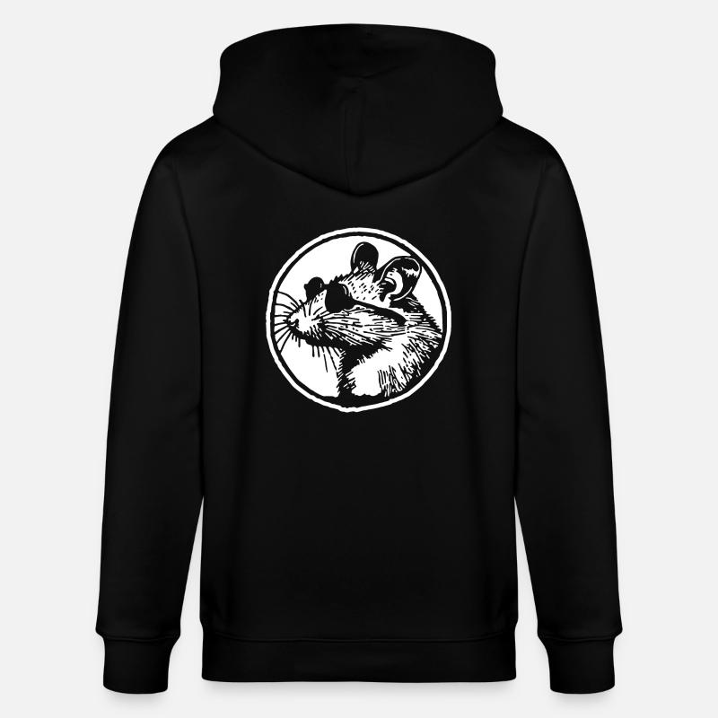 Souris Rat - Veste à capuche bio CULTIVATOR Stanley/Stella Unisexe - noir
