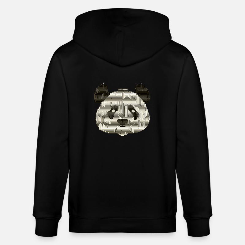 Laby-Panda - Veste à capuche bio CULTIVATOR Stanley/Stella Unisexe - noir