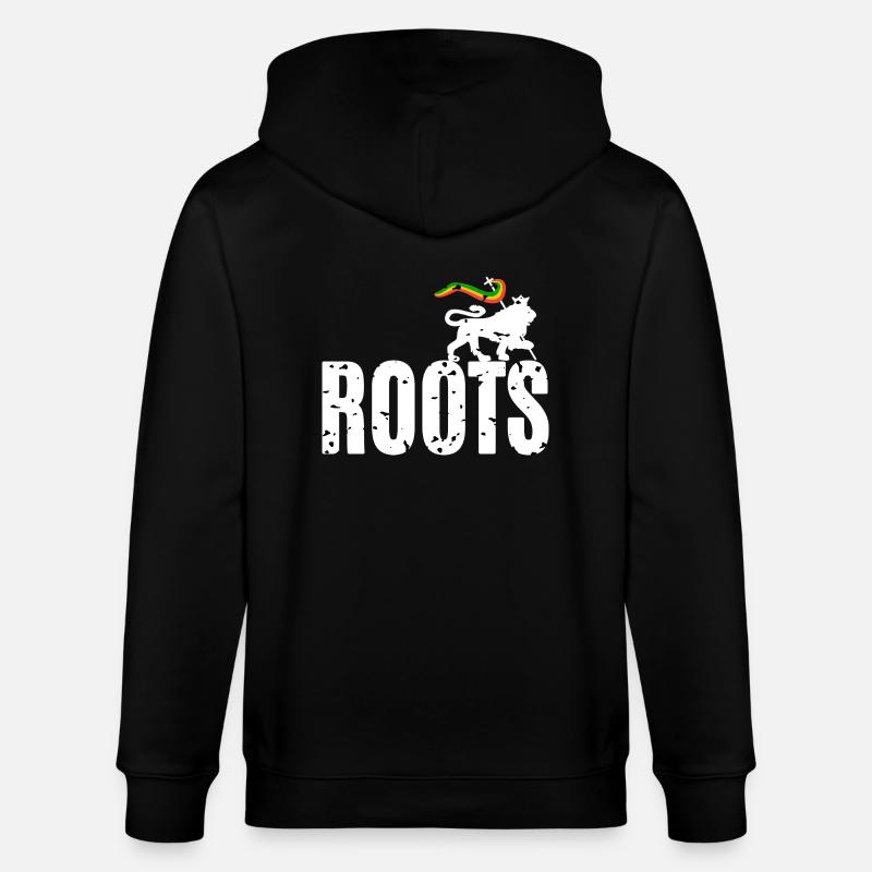 Roots Reggae - Stanley/Stella Unisex Bio-Kapuzenjacke CULTIVATOR - Schwarz