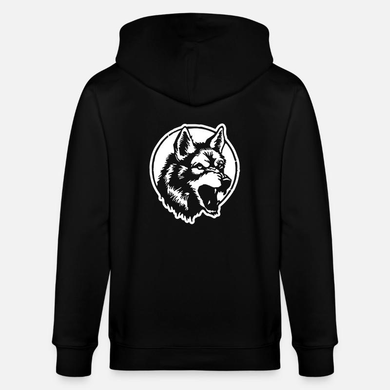 Loup - Veste à capuche bio CULTIVATOR Stanley/Stella Unisexe - noir