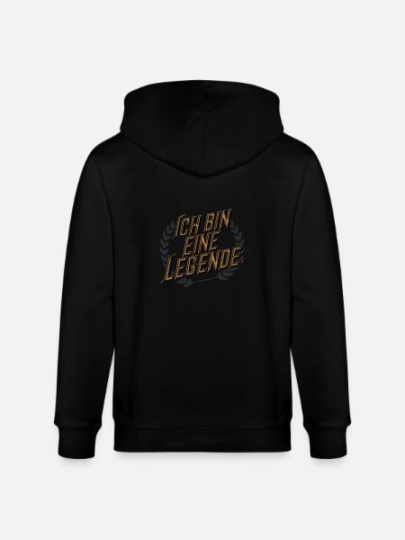 I'm a legend - Stanley/Stella CULTIVATOR  Unisex Organic Hooded Jacket - black