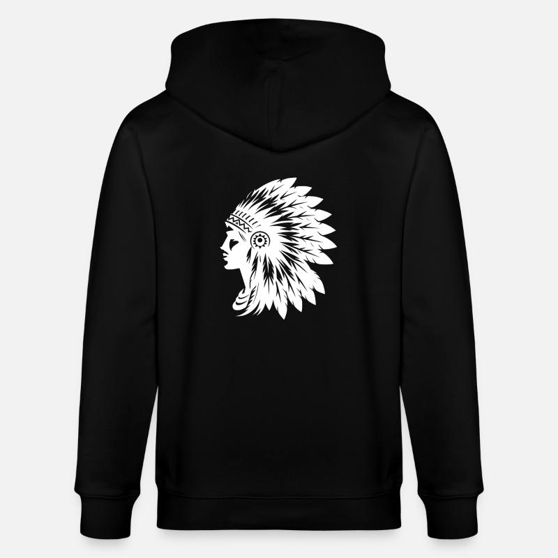 Visage frappant avec coiffe élégante - Veste à capuche bio CULTIVATOR Stanley/Stella Unisexe - noir