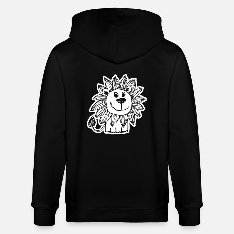 Lion Tête de Lion - Veste à capuche bio CULTIVATOR Stanley/Stella Unisexe - noir