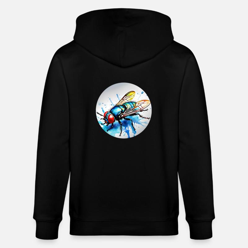 Nœud papillon rond - Veste à capuche bio CULTIVATOR Stanley/Stella Unisexe - noir