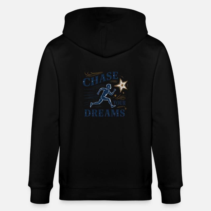 Poursuivez vos rêves - Veste à capuche bio CULTIVATOR Stanley/Stella Unisexe - noir