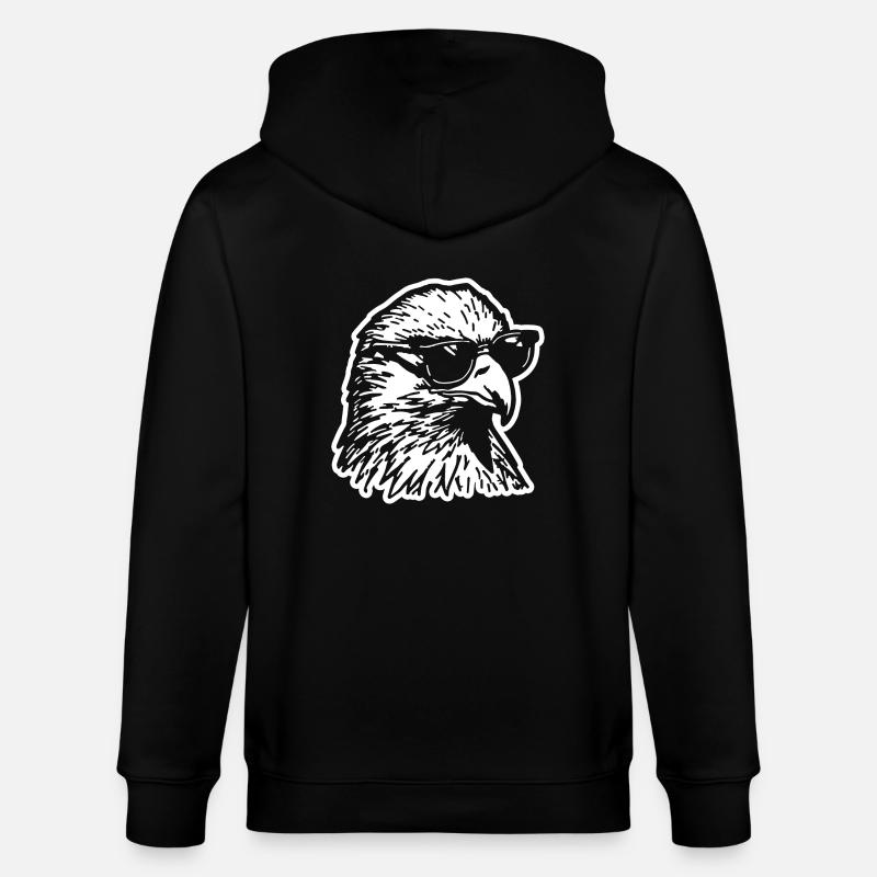 Aigle Tête d’aigle - Veste à capuche bio CULTIVATOR Stanley/Stella Unisexe - noir