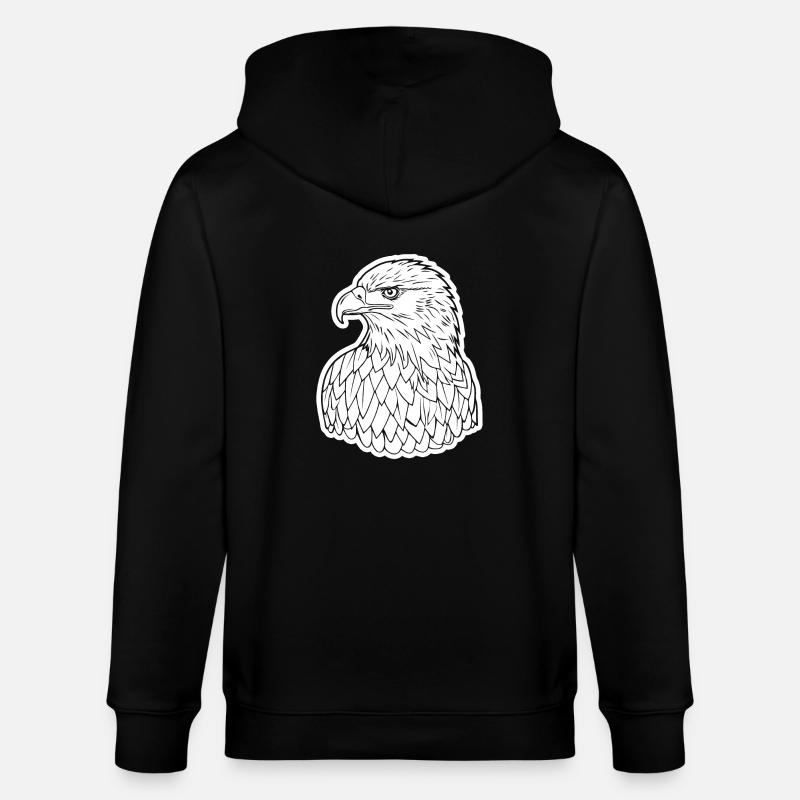 Aigle Tête d’aigle - Veste à capuche bio CULTIVATOR Stanley/Stella Unisexe - noir