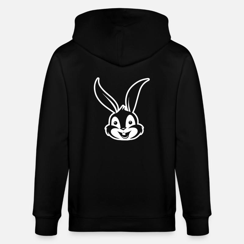 Rabbit Rabbit - Stanley/Stella CULTIVATOR Unisex Organic Hooded Jacket - black