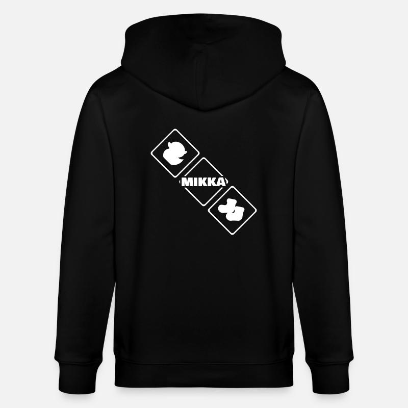 Mikka comme naissance - Veste à capuche bio CULTIVATOR Stanley/Stella Unisexe - noir