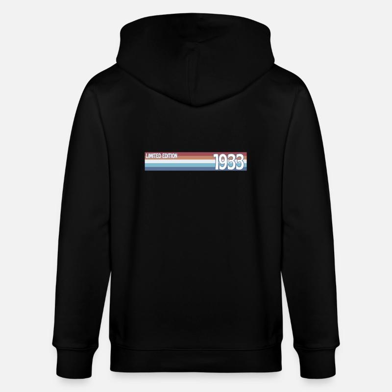 rétro 1933 limited edition - Veste à capuche bio CULTIVATOR Stanley/Stella Unisexe - noir
