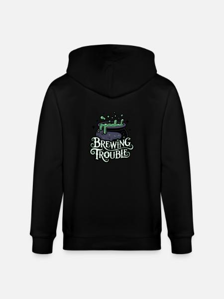 Hexenkessel – Brewing Trouble - Stanley/Stella CULTIVATOR Unisex Organic Hooded Jacket - black